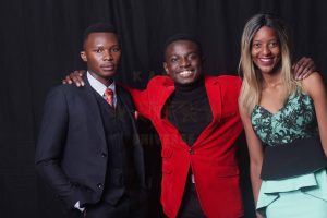 Kudakwashe Maxwell with the Unveiling of the stars Organisers